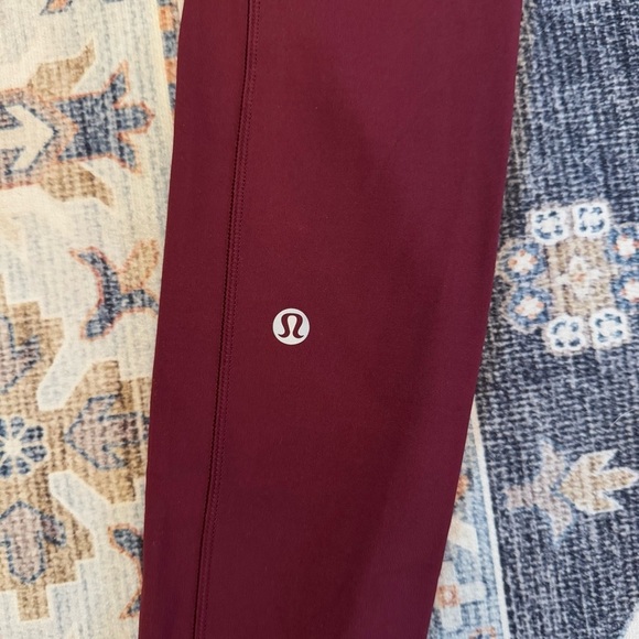 Lululemon Speed Up Leggings Burgundy 28” Inseam Women’s Size 2 - Picture 6 of 10